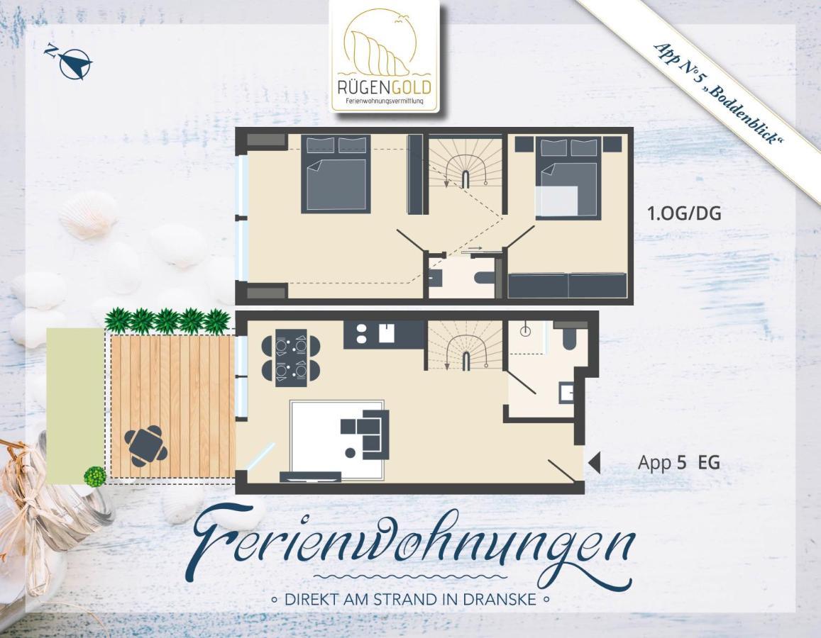 ,,Inselromantik" Appartement 3 Dranske Exterior foto